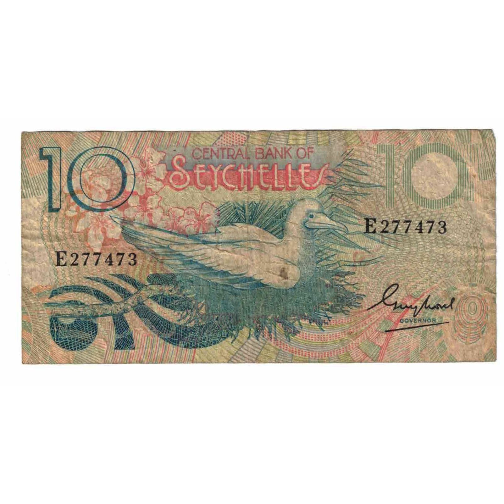 Banknote, Seychelles, 10 Rupees, Undated (1983), KM:23a, VF(20-25)