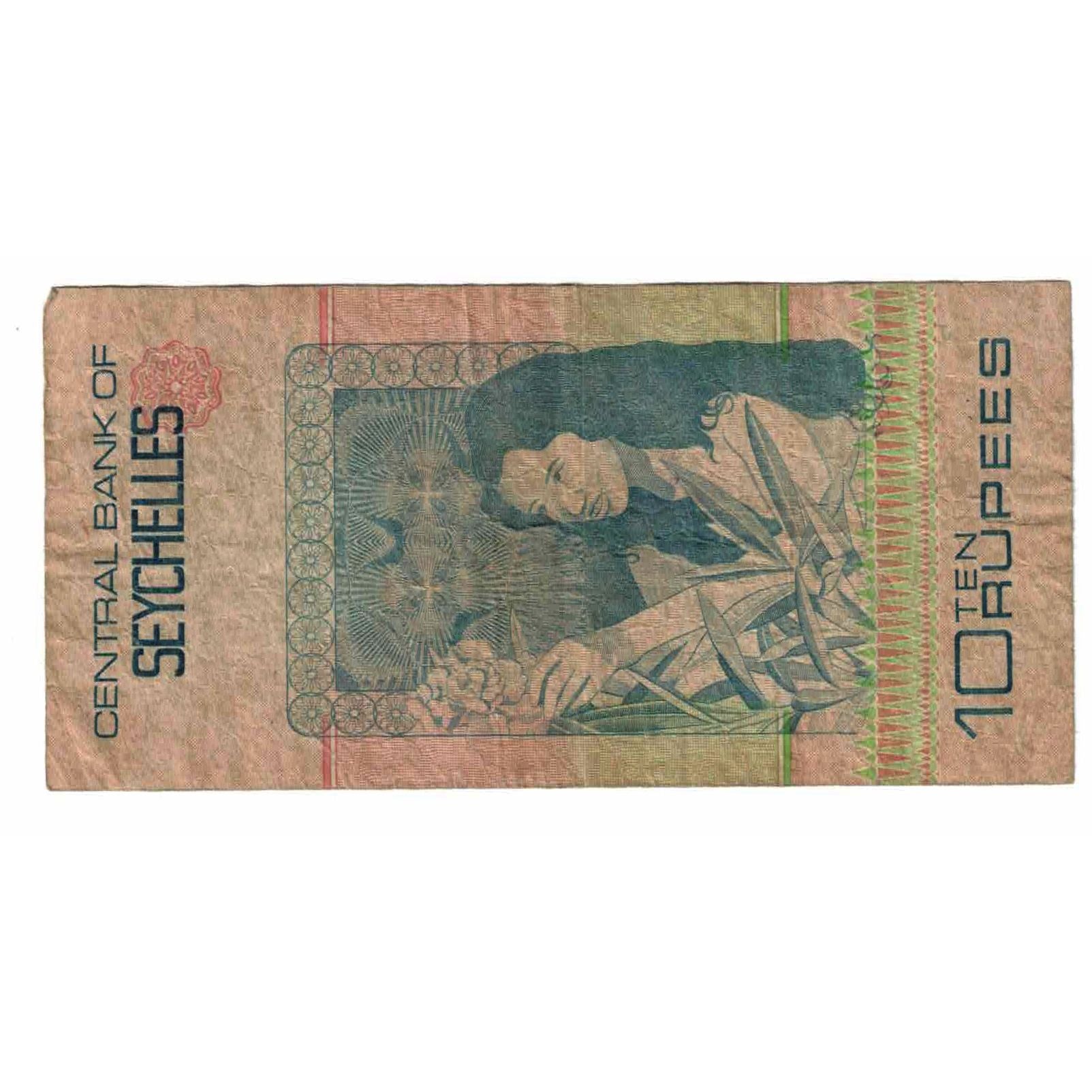 Banknote, Seychelles, 10 Rupees, Undated (1983), KM:23a, VF(20-25)