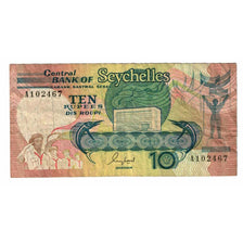Banknote, Seychelles, 10 Rupees, 1989, Undated (1989), KM:32, EF(40-45)