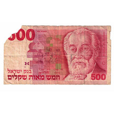 Banknote, Israel, 500 Sheqalim, 1982, KM:48, AG(1-3)