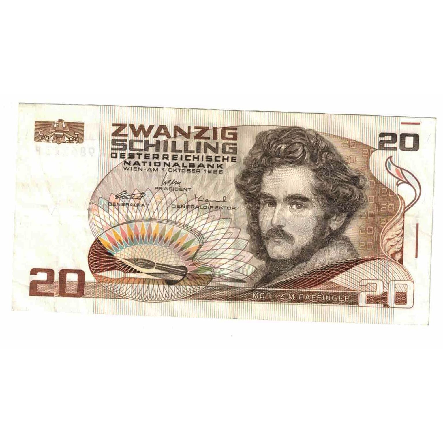 Banknote, Austria, 20 Schilling, 1896, 1986-10-01, KM:148, EF(40-45)