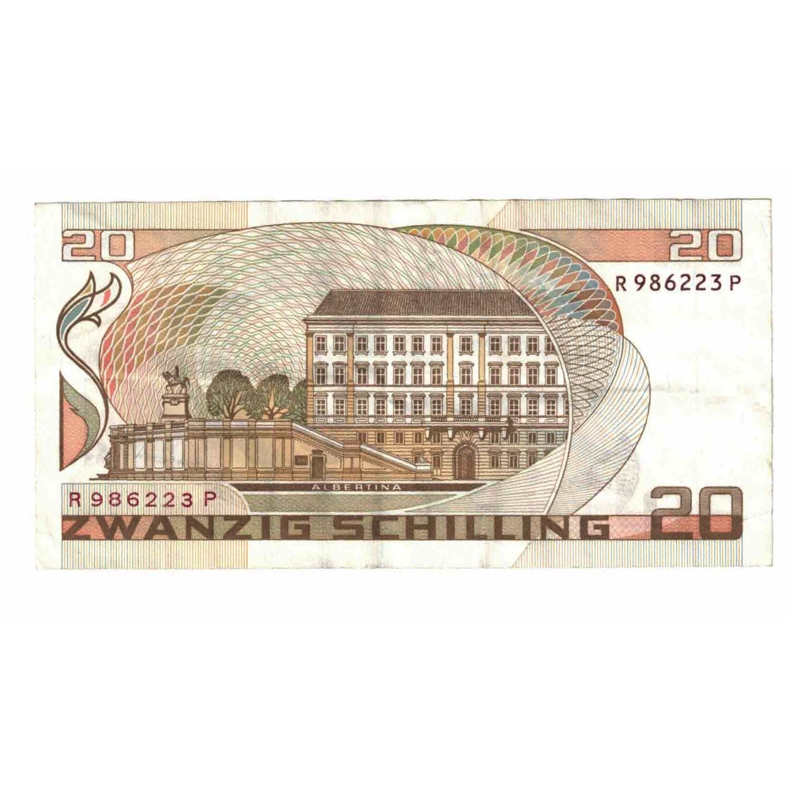 Banknote, Austria, 20 Schilling, 1896, 1986-10-01, KM:148, EF(40-45)
