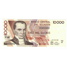 Banknote, Ecuador, 10,000 Sucres, 1988, 1988-07-30, KM:127a, AU(55-58)