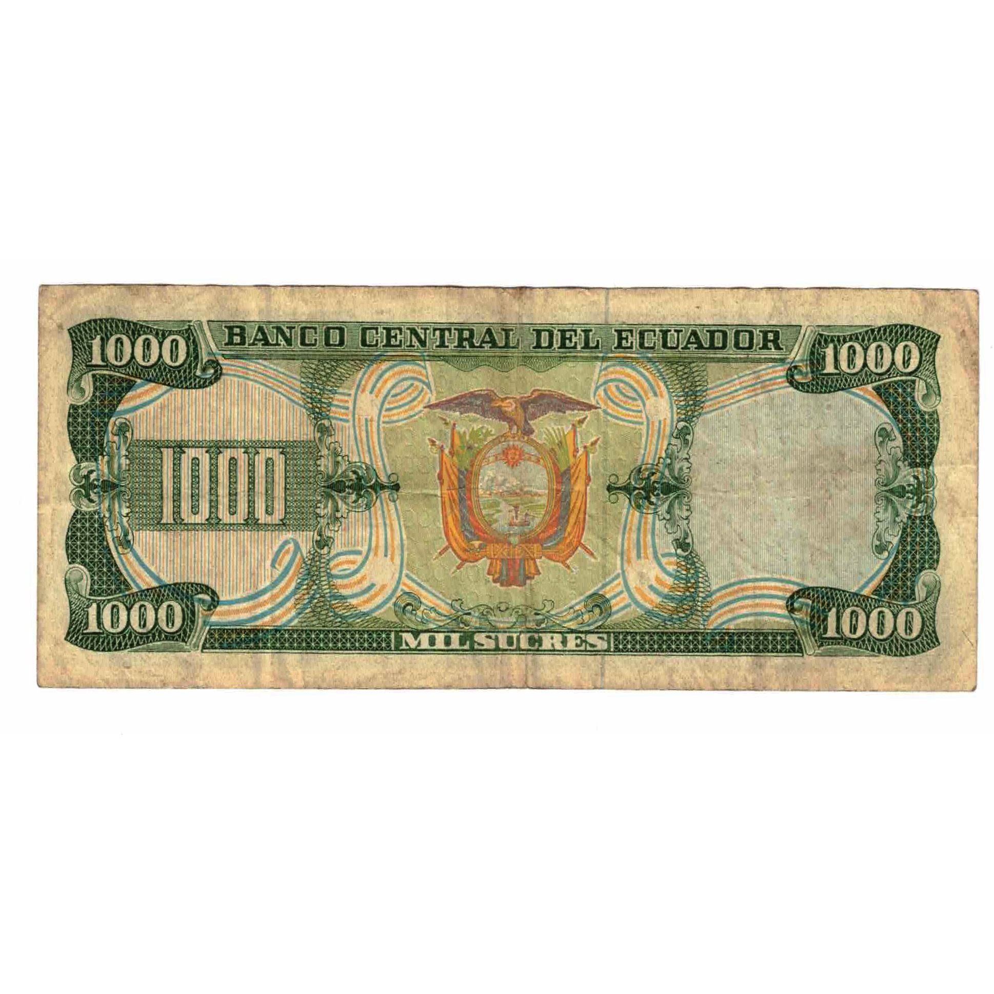 Banconote, Ecuador, 1000 Sucres, 1986, 1986-09-29, KM:125a, BB