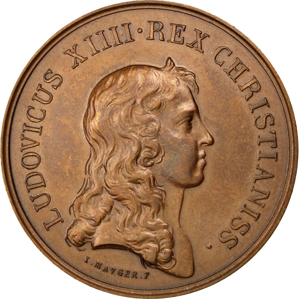 Francia, Medal, Louis XIV, Politics, Society, War, Mauger, SPL-, Bronzo, 41
