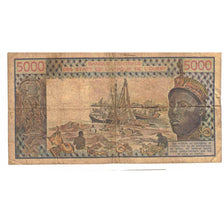 Banknote, West African States, 5000 Francs, 1988, Ivory Coast, KM:108Af