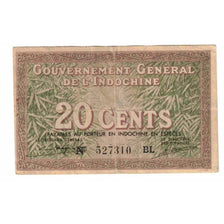 Banknote, FRENCH INDO-CHINA, 20 Cents, 1939, KM:86d, EF(40-45)