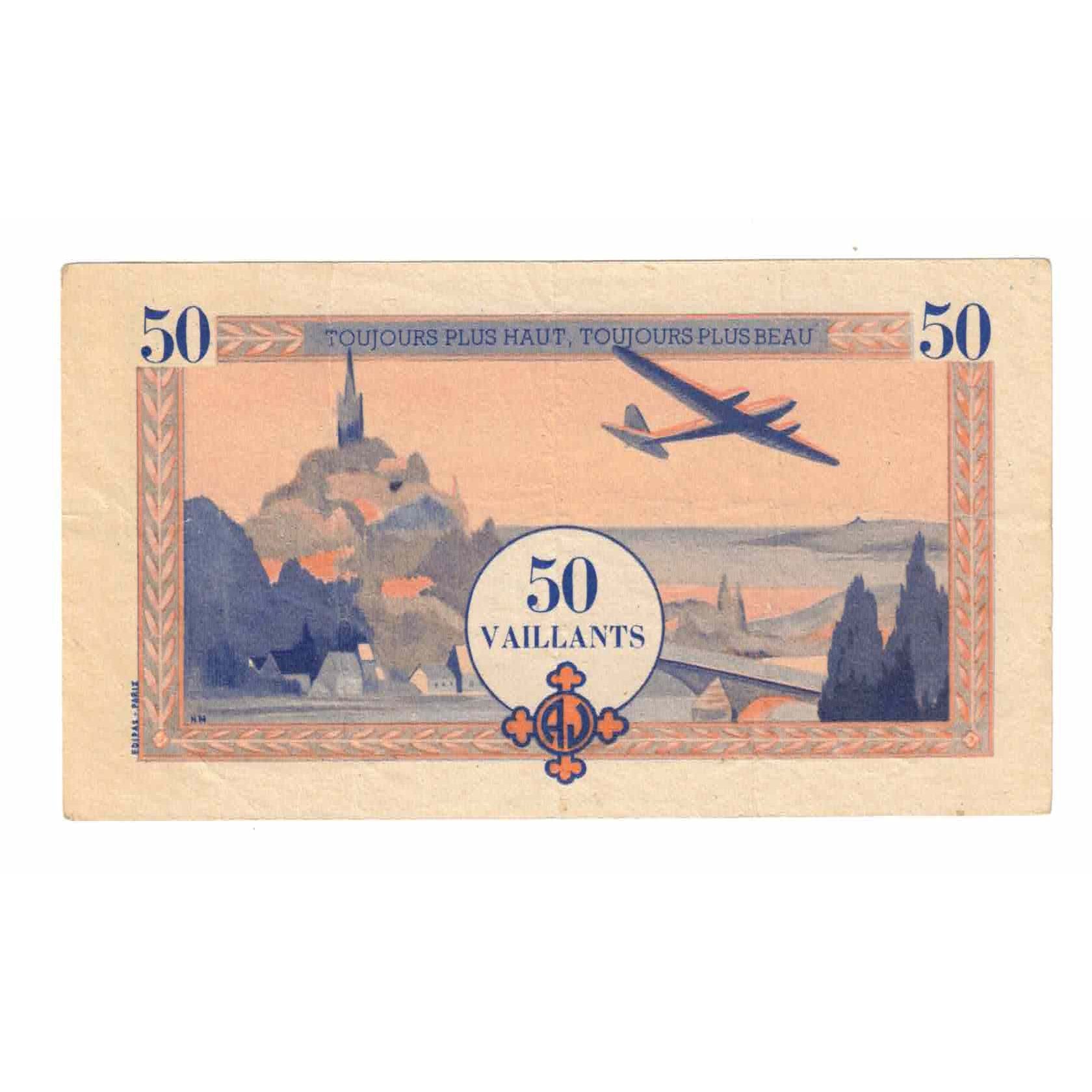 France, Tourist Banknote, 50 VAILLANTS, UNC(65-70)