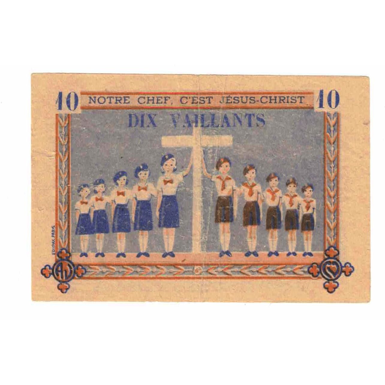 Francia, Tourist Banknote, 10 VAILLANTS, SPL-