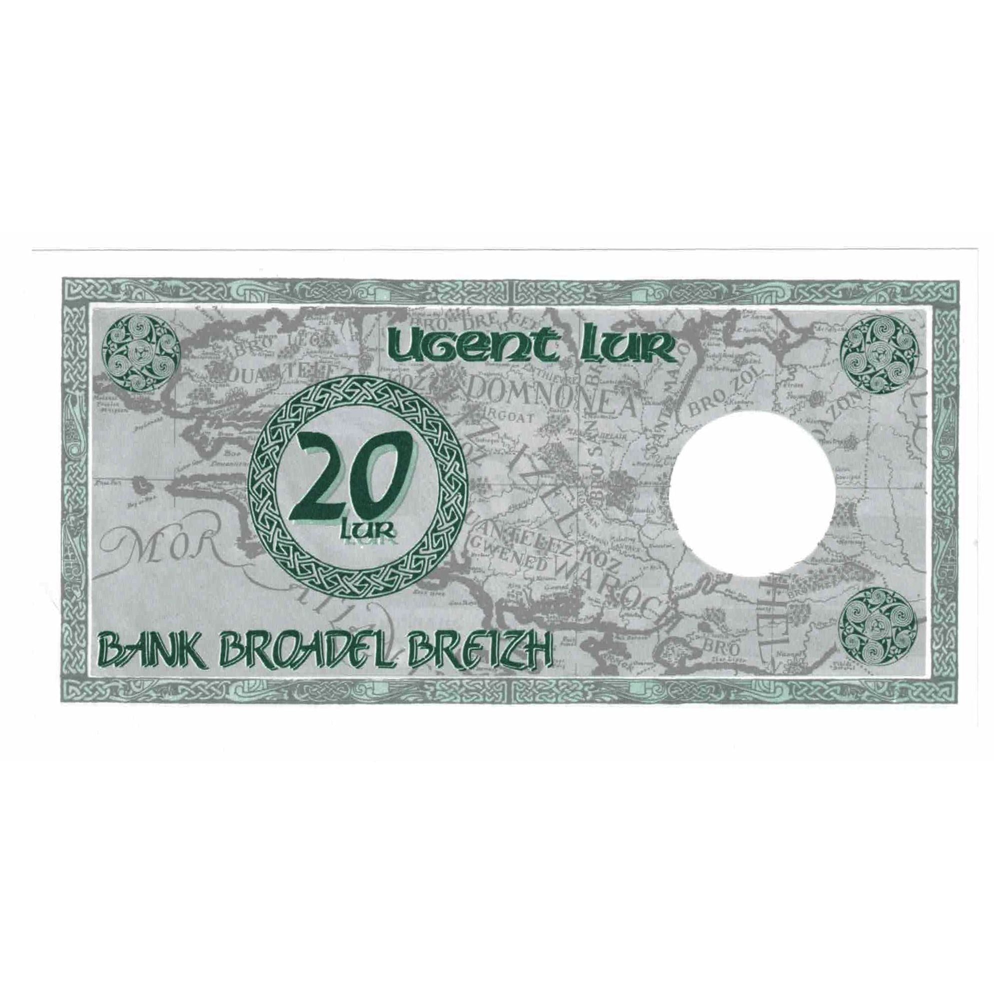 France, Tourist Banknote, BANK BROADEL BREIZH, 1992, UNC(65-70)