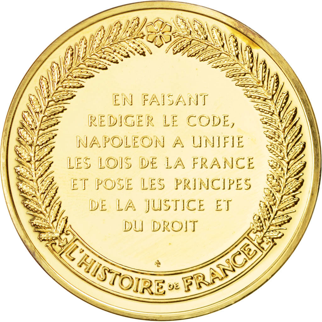 FRANCE, History, First French Empire, Medal, MS(60-62), Vermeil, 44, 37.60
