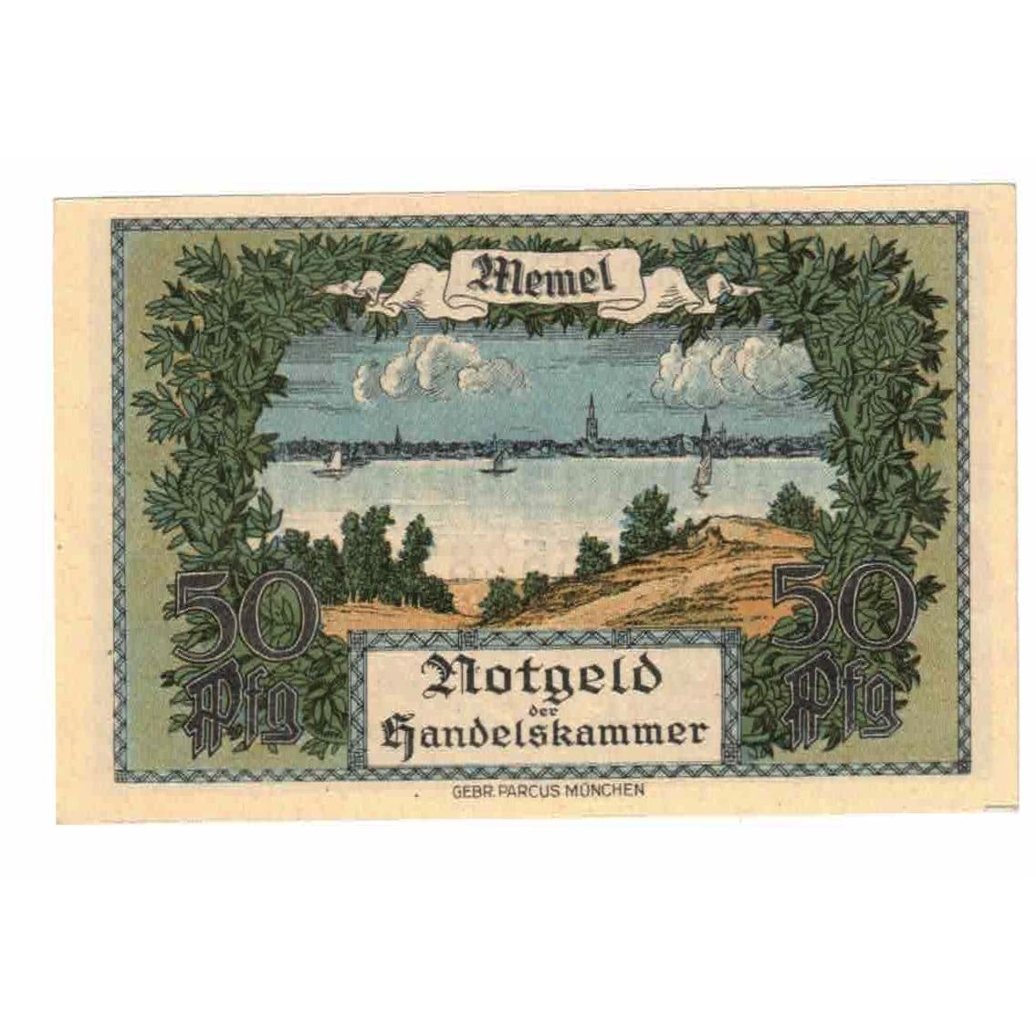 Banconote, Memel, 1/2 Mark, 1922, 1922-02-22, KM:1, FDS