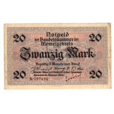 Banknote, Memel, 20 Mark, 1922, 1922-02-22, KM:6a, EF(40-45)