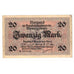 Banknote, Memel, 20 Mark, 1922, 1922-02-22, KM:6a, EF(40-45)