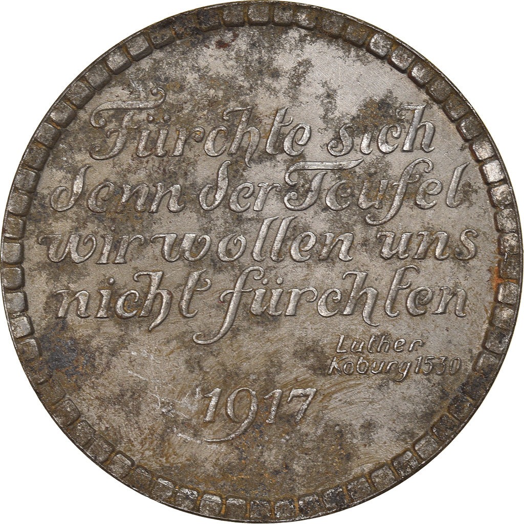 Niemcy, Medal, Martin Luther, Religie i wierzenia, 1917, VF(30-35), Cynk