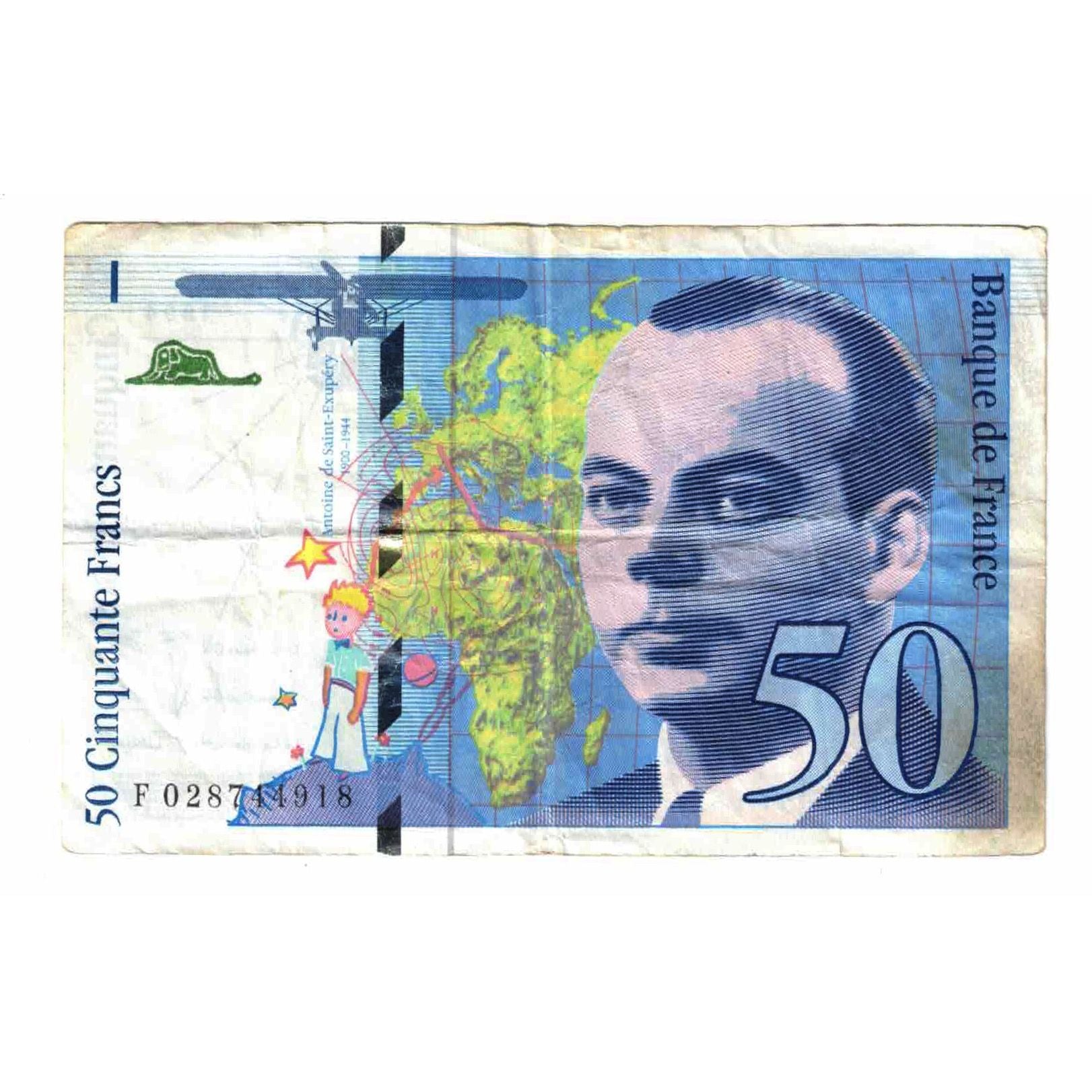 Frankrijk, 50 Francs, St Exupéry, 1994, F 028744918, TTB+, Fayette:73.1d