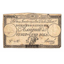 France, 25 Sols, Série 778, EF(40-45), KM:A55