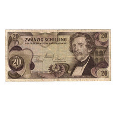 Banknote, Austria, 20 Schilling, 1966-1970, 1967-07-02, KM:142a, EF(40-45)