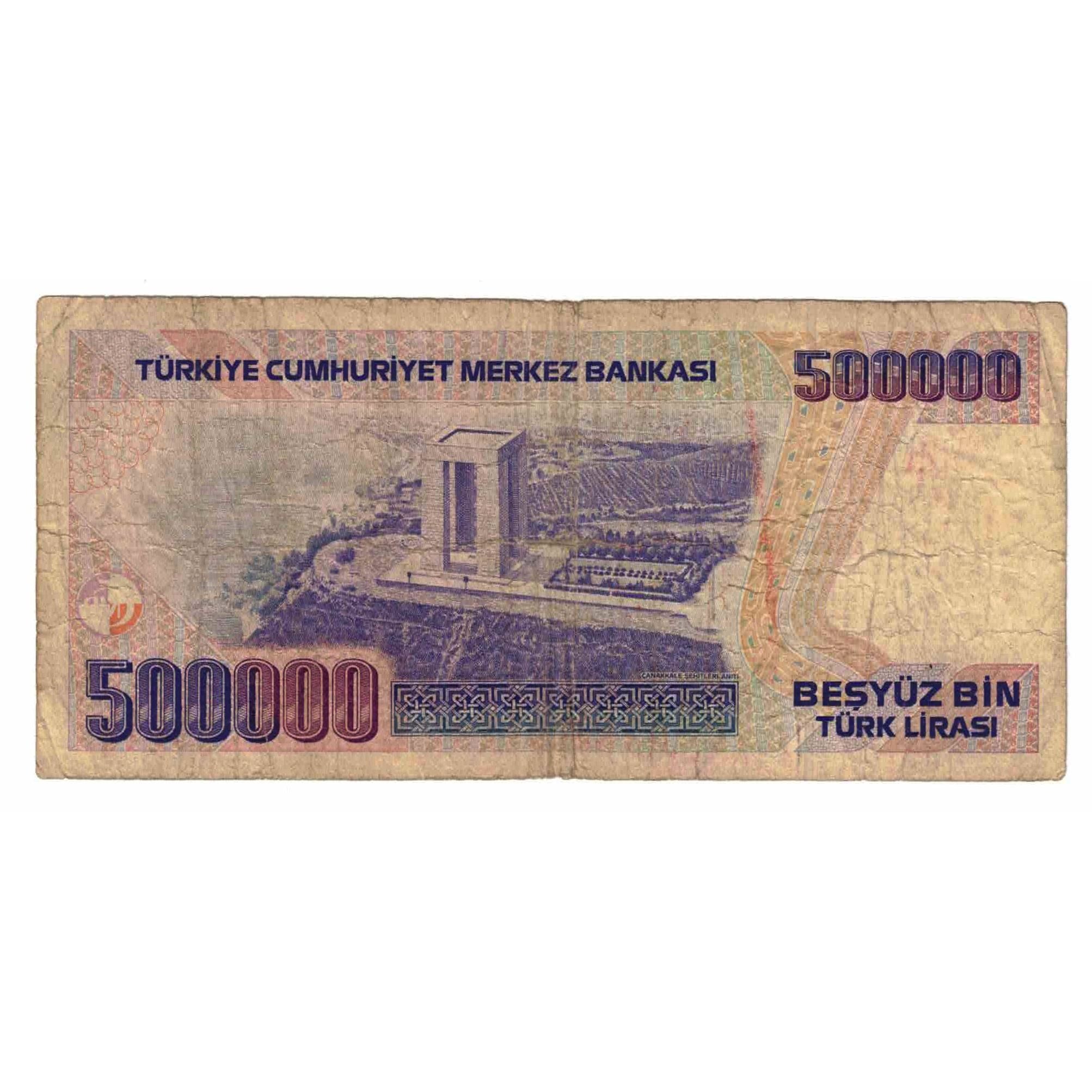 Geldschein, Türkei, 500,000 Lira, 1970, 1993, KM:208, SGE