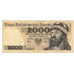 Banknote, Poland, 2000 Zlotych, 1977, 1979-06-01, KM:147b, VF(20-25)