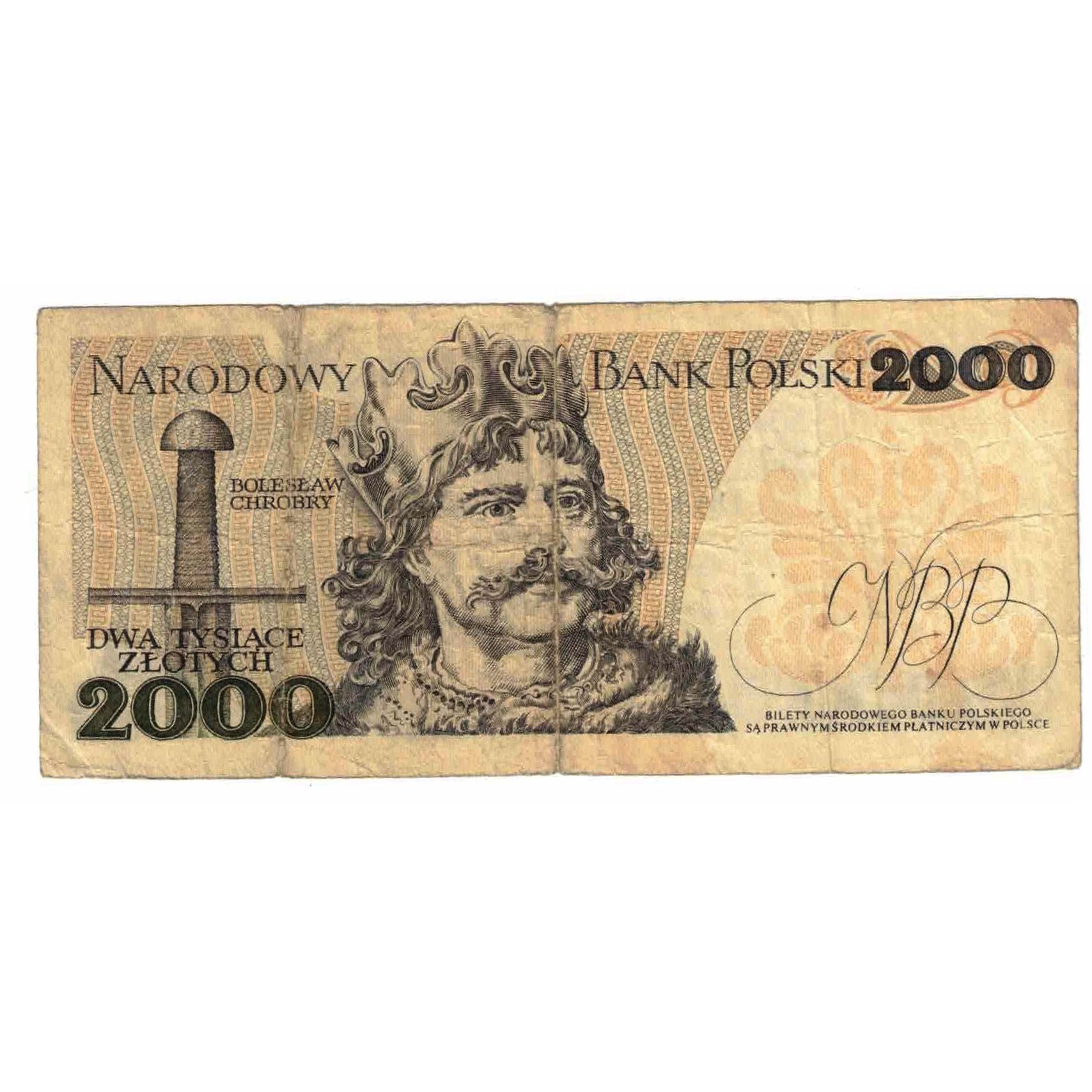 Banknote, Poland, 2000 Zlotych, 1977, 1979-06-01, KM:147b, VF(20-25)