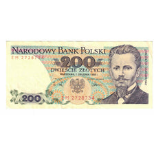 Banknote, Poland, 200 Zlotych, 1988-12-01, KM:144c, AU(55-58)