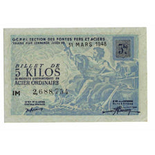 Francia, Acier Ordinaire, 5 Kilos, 1948, FDS