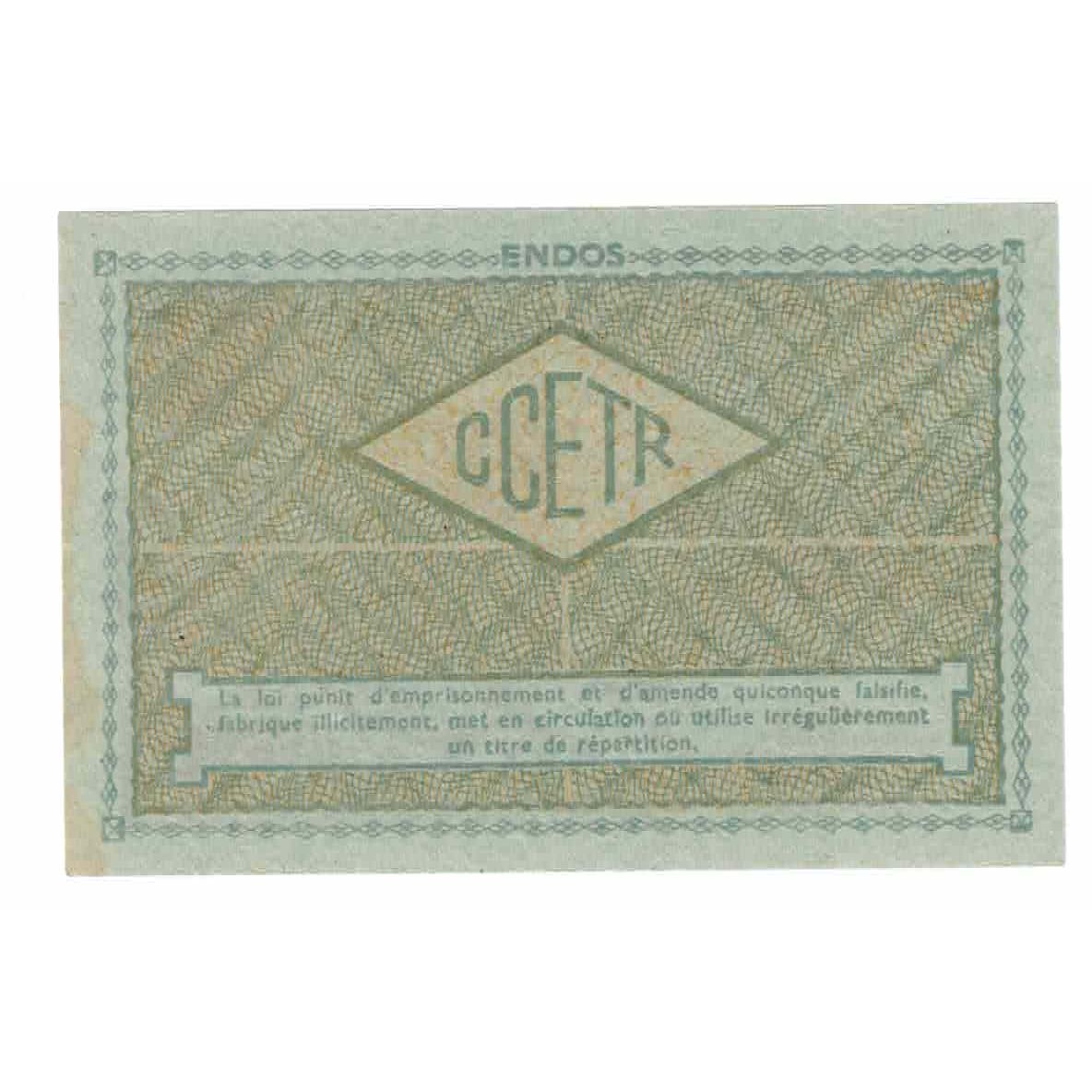 France, Acier Ordinaire, 1948, Billet de 10 kilos de produits sidérurgiques en