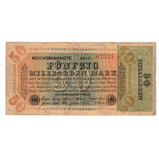 Billet, Allemagne, 50 Milliarden Mark, 1923, 1923-10-10, KM:119a, TTB