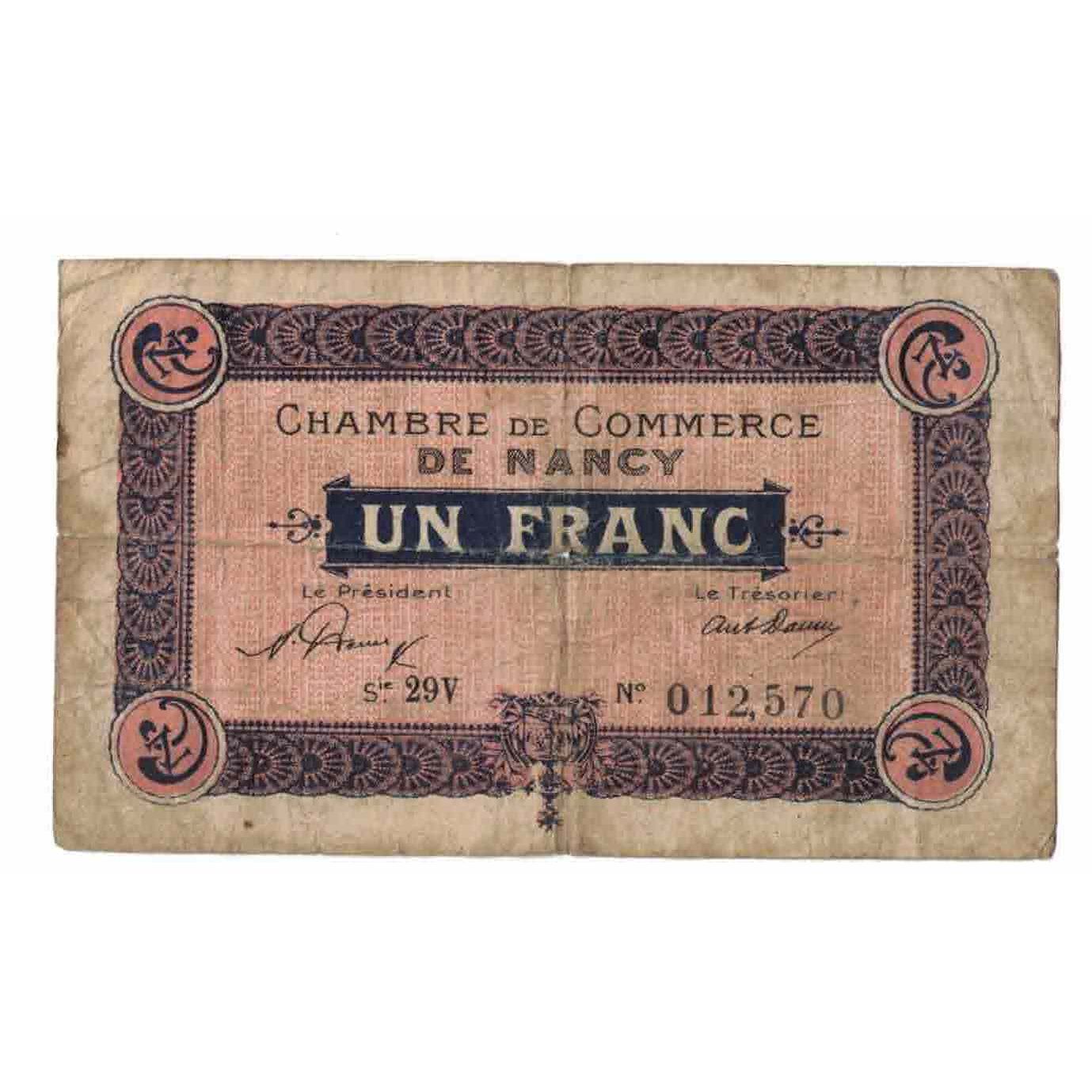 Frankreich, Nancy, 1 Franc, 1921, SGE, Pirot:87-49