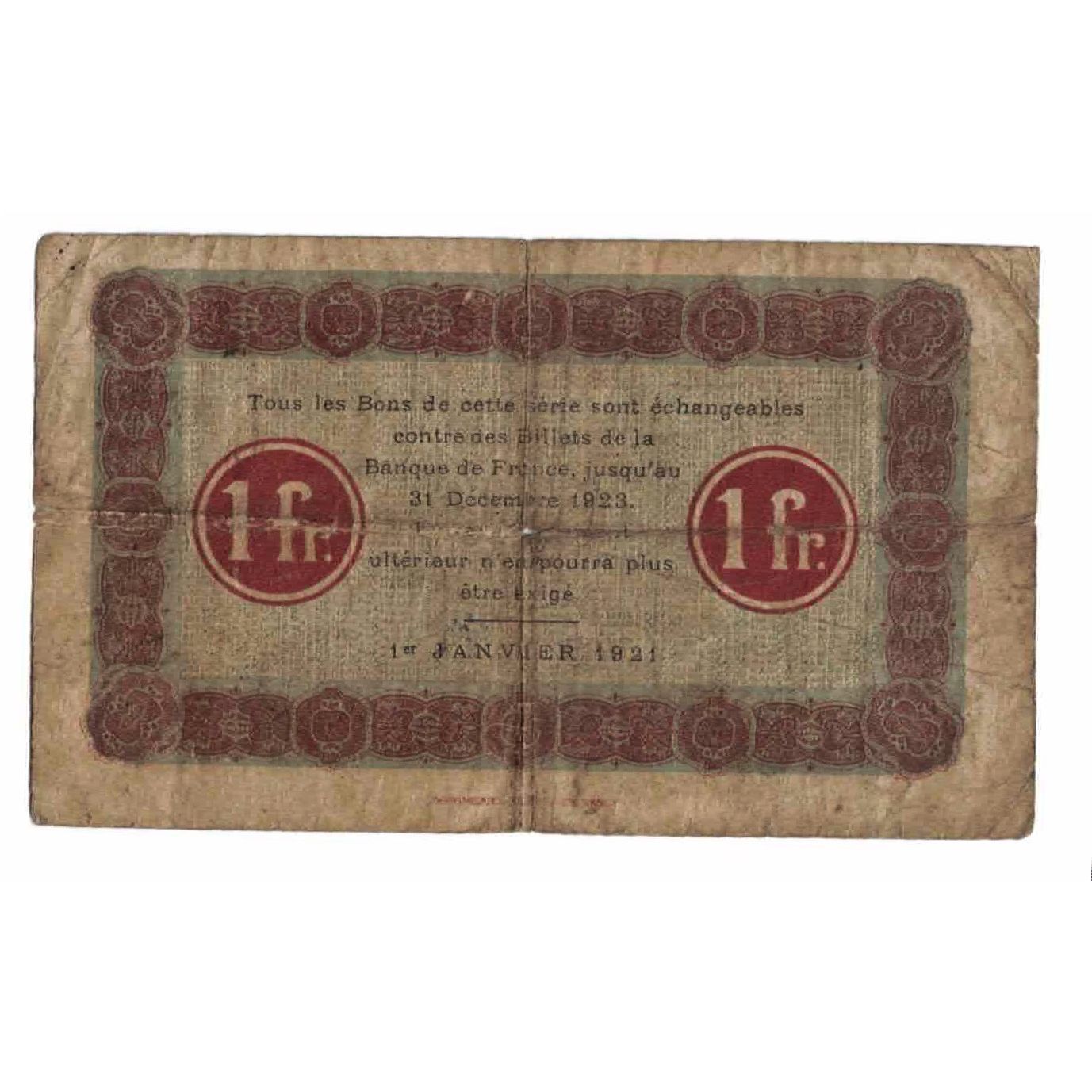 Frankreich, Nancy, 1 Franc, 1921, SGE, Pirot:87-49
