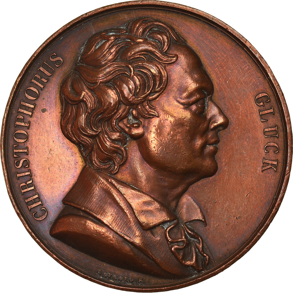 Germany, Medal, Musique, Christoph Willibald Gluck, Arts & Culture, 1818
