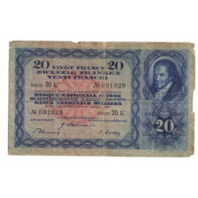 Nota, Suíça, 20 Franken, 1946, 1946-08-31, KM:39o, VF(20-25)