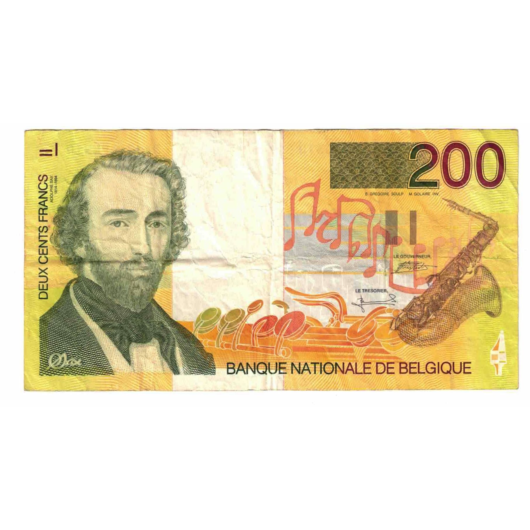 Billete, 200 Francs, Bélgica, KM:148, MBC