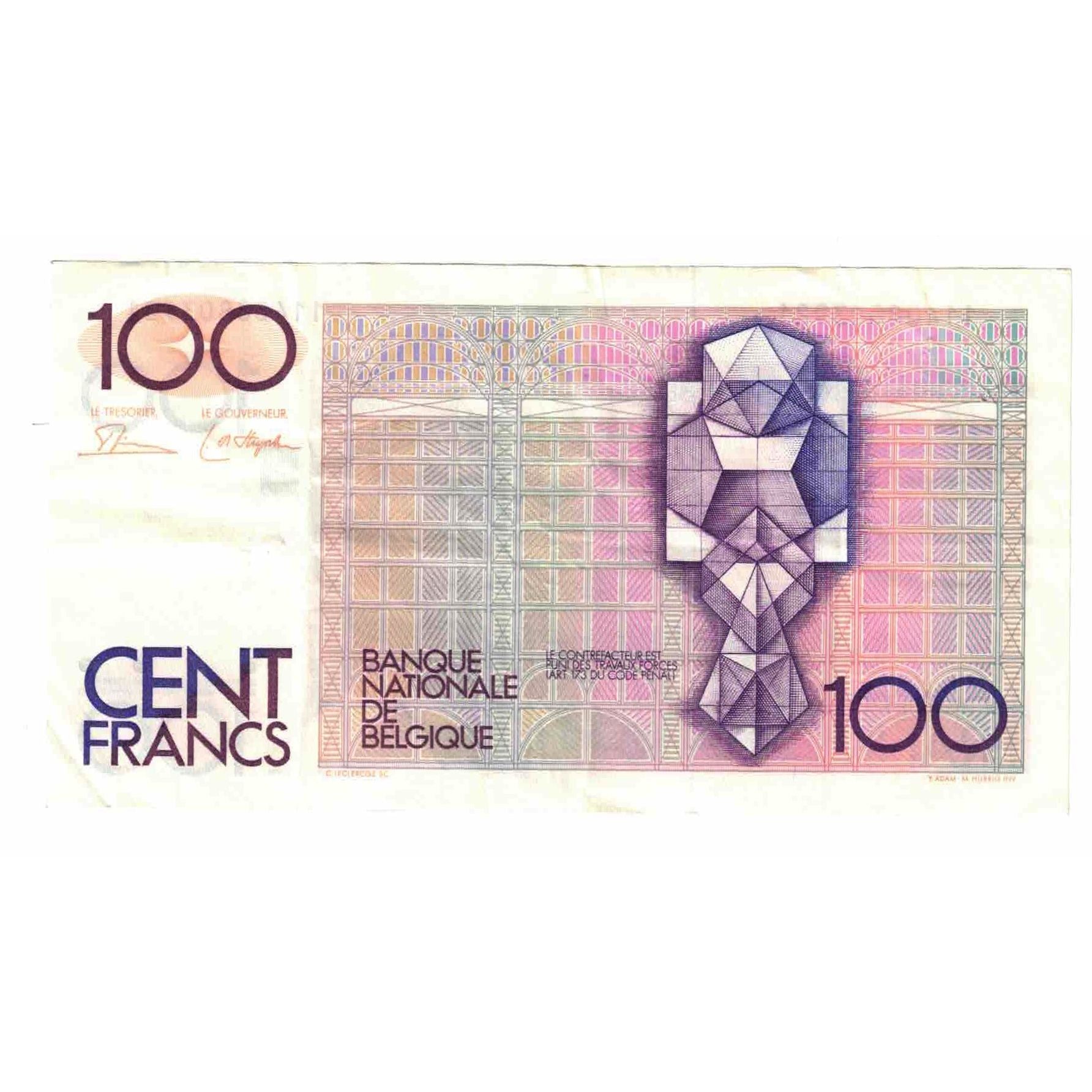 Banknote, Belgium, 100 Francs, 1981-1982, Undated (1982-1994), KM:142a