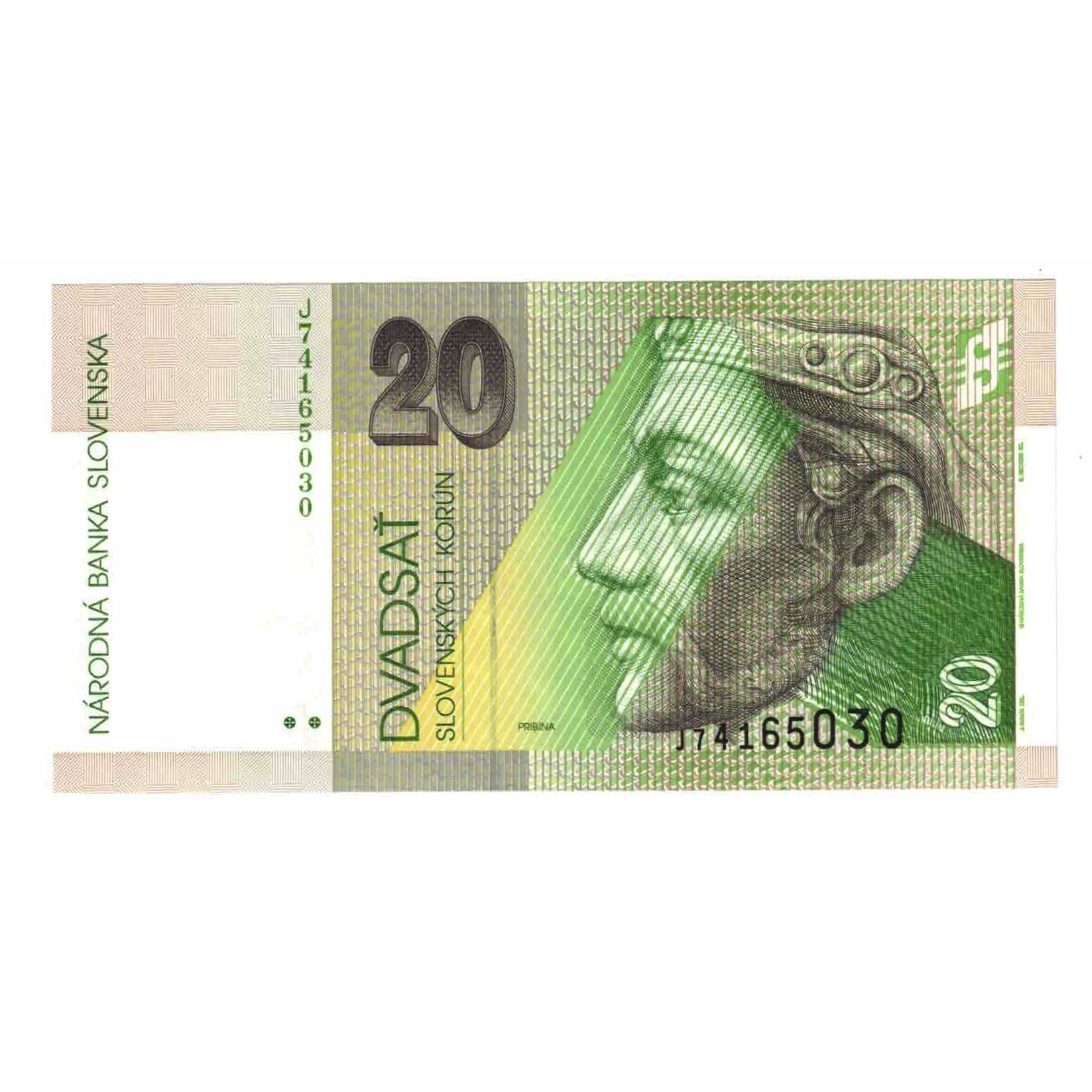 Billet, Slovaquie, 20 Korun, 2001, 2001-08-31, KM:20e, NEUF