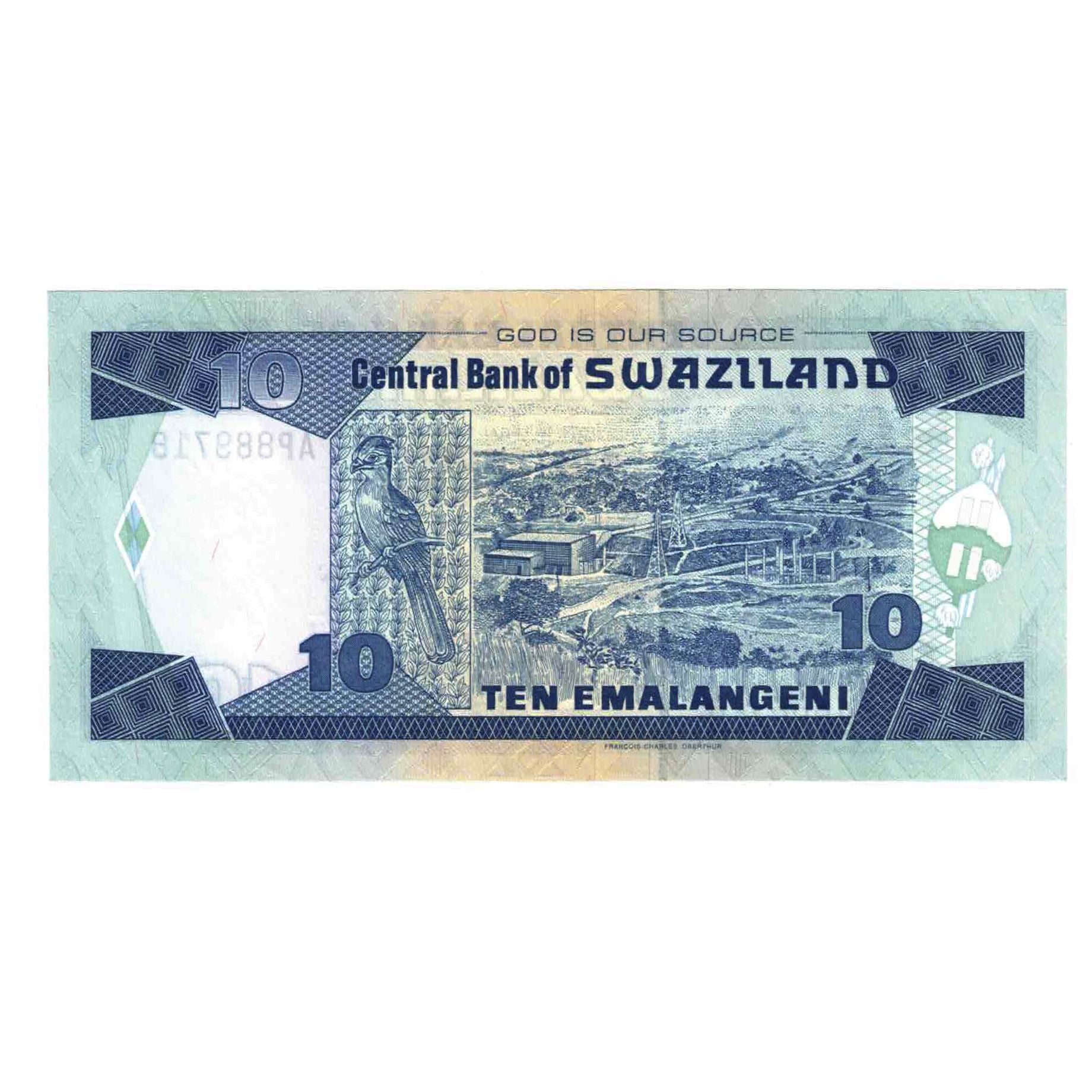 Billet, Eswatini, 10 Emalangeni, undated 1995, Undated 1995, KM:24a, NEUF