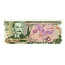 Banknote, Costa Rica, 5 Colones, 1992, 1992-01-15, KM:236e, UNC(65-70)
