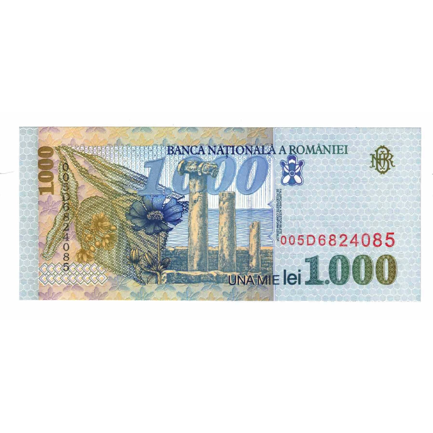 Geldschein, Rumänien, 1000 Lei, Undated (1998), KM:106, UNZ