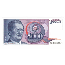 Banknote, Yugoslavia, 5000 Dinara, 1985, KM:93a, UNC(65-70)