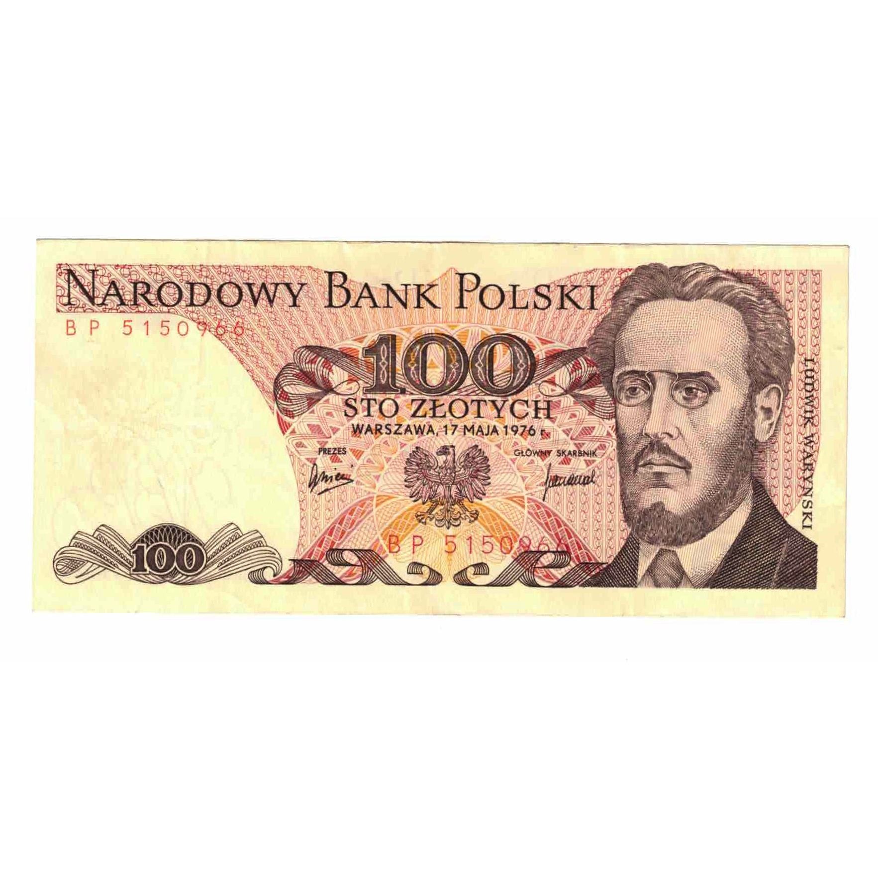 Billet, Pologne, 100 Zlotych, 1976, 1976-05-17, KM:143b, TTB+