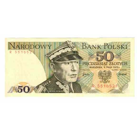 Billet, Pologne, 50 Zlotych, 1975, 1975-05-09, KM:142a, SPL