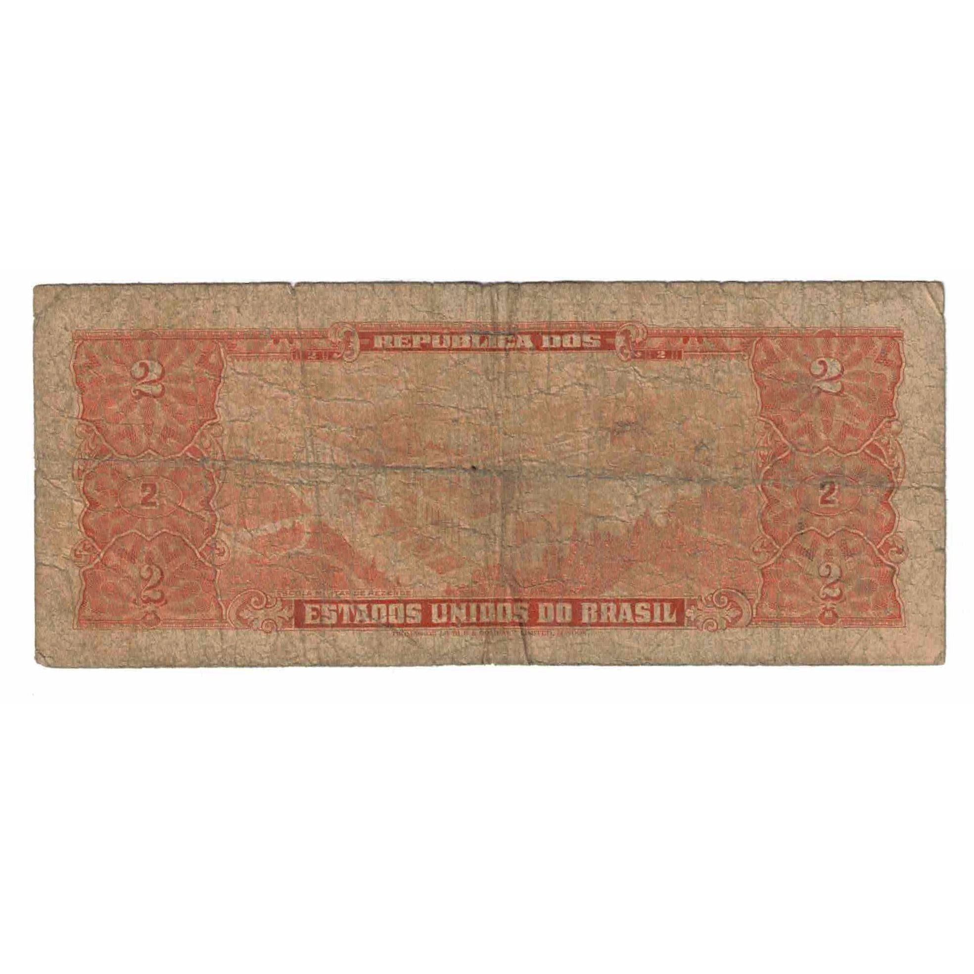 Biljet, Brazilië, 2 Cruzeiros, Undated (1956), KM:157Aa, TB