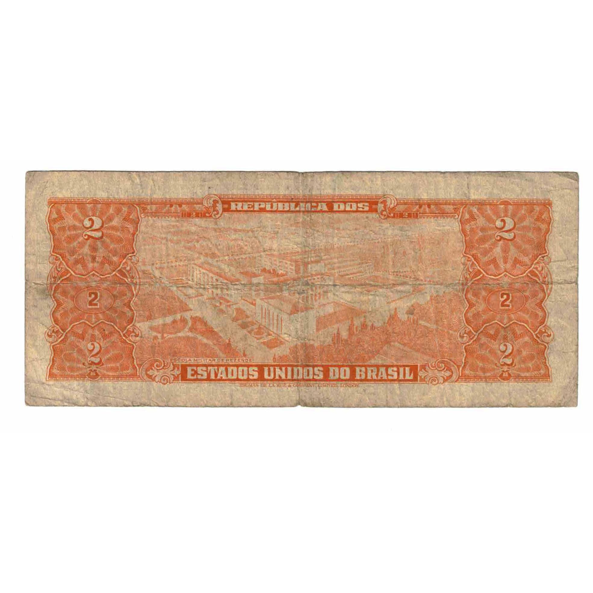 Biljet, Brazilië, 2 Cruzeiros, Undated (1956), KM:157Ab, TB