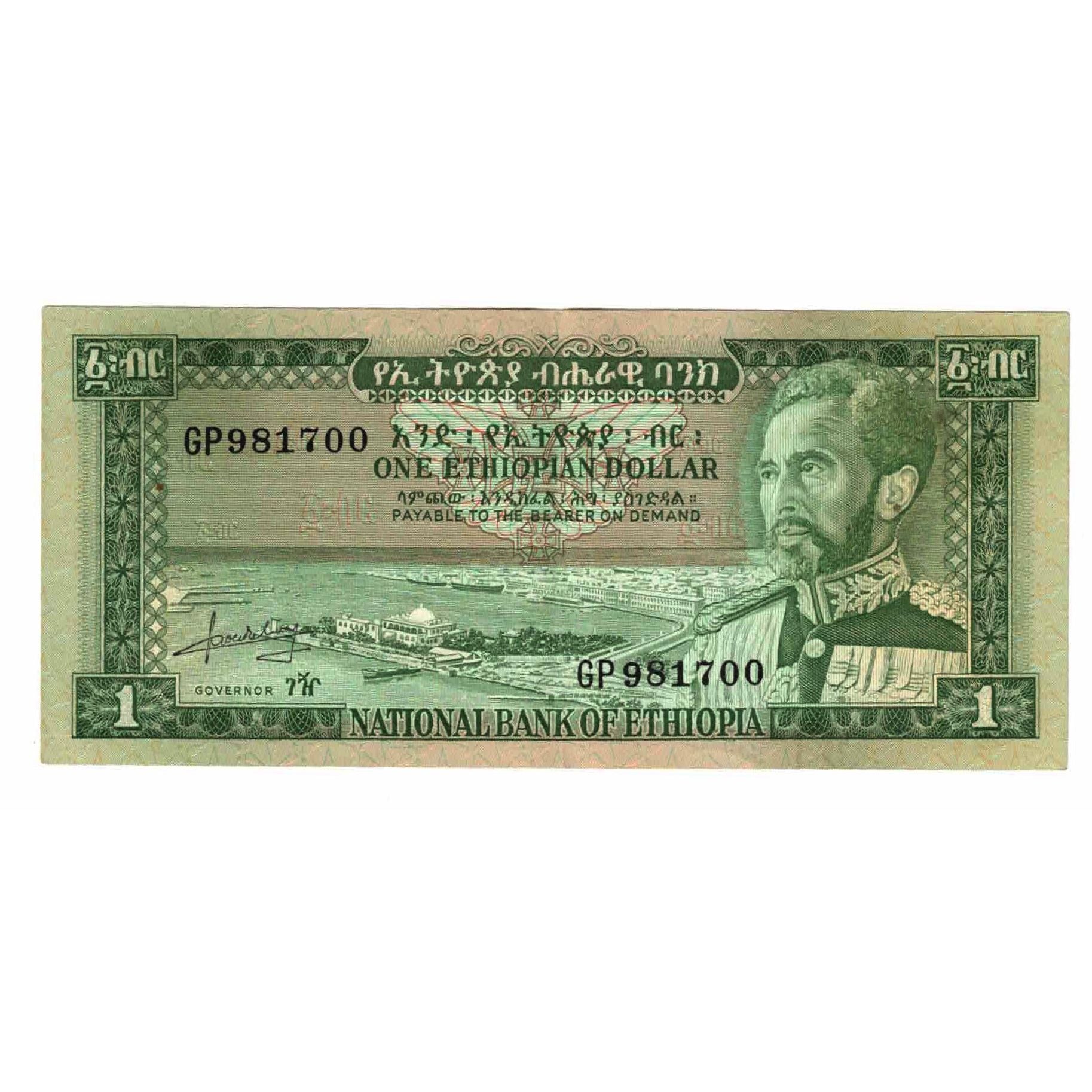 Geldschein, Äthiopien, 1 Dollar, KM:25a, SS