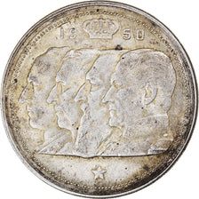 Coin, Belgium, 100 Francs, 100 Frank, 1950, EF(40-45), Silver, KM:138.1