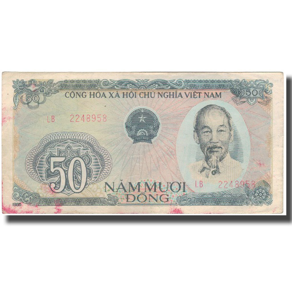 Geldschein, Vietnam, 50 D<ox>ng, 1985, KM:96a, SGE