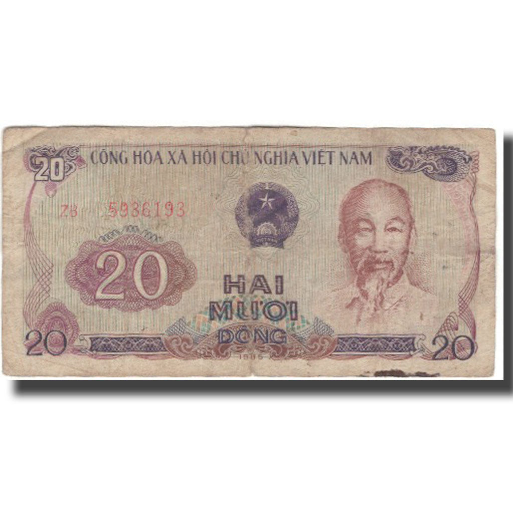 Geldschein, Vietnam, 20 D<ox>ng, 1985, KM:94a, SGE