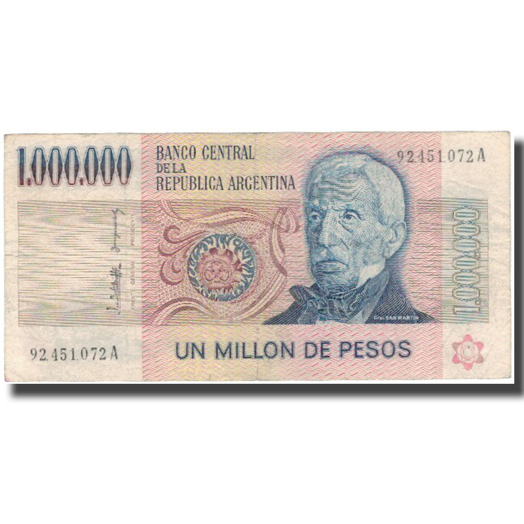 Billete, 1,000,000 Pesos, Argentina, KM:310, MBC
