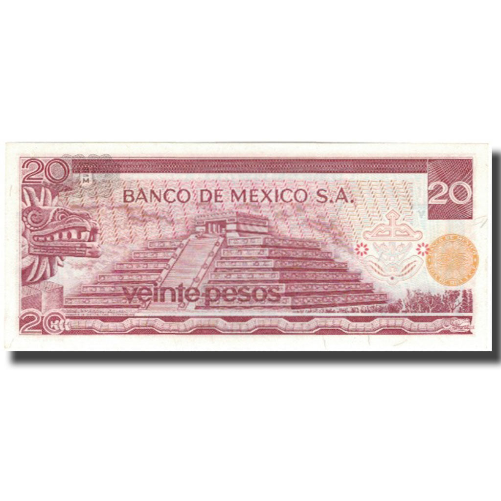 Banknote, Mexico, 20 Pesos, 1972-12-29, KM:64a, UNC(65-70)